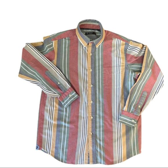 Cremiux Striped Button Up Shirt. Spring/Summer Colors. Size Med. Great Cond!! - Picture 3 of 9